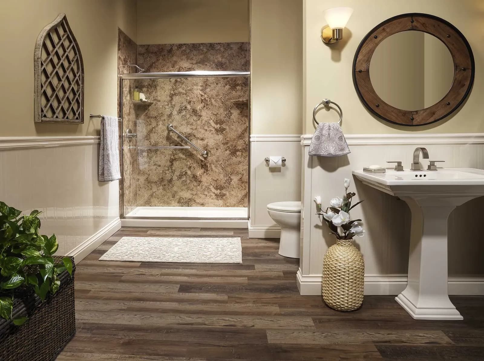 A completed Clear Day shower installation